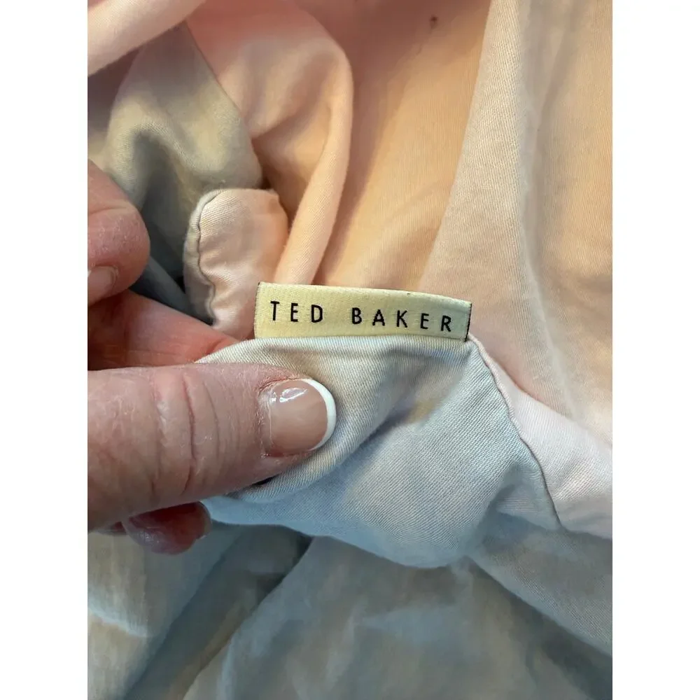 Ted Baker Peppermint Queen Duvet Cover Grey/Pink/Floral